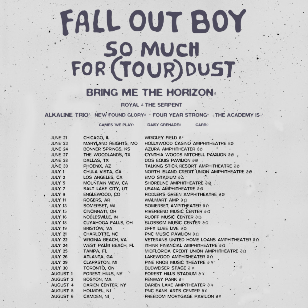 fall out boy tour toronto