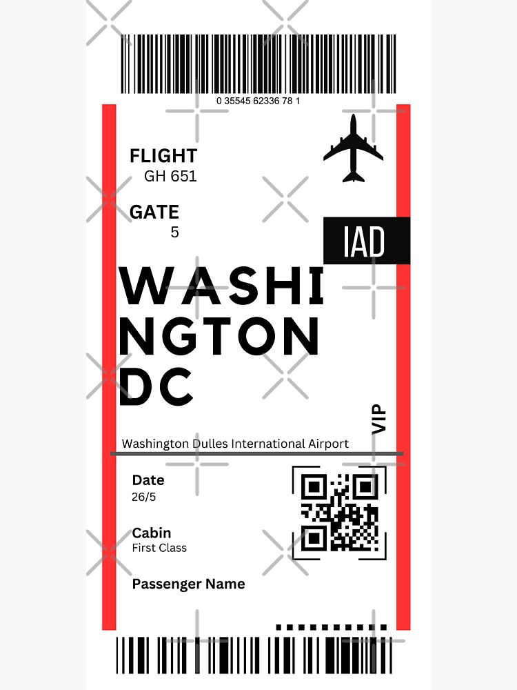 air ticket to washington dc