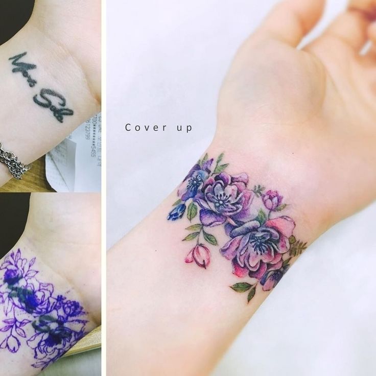 girly wrist tattoo cover up