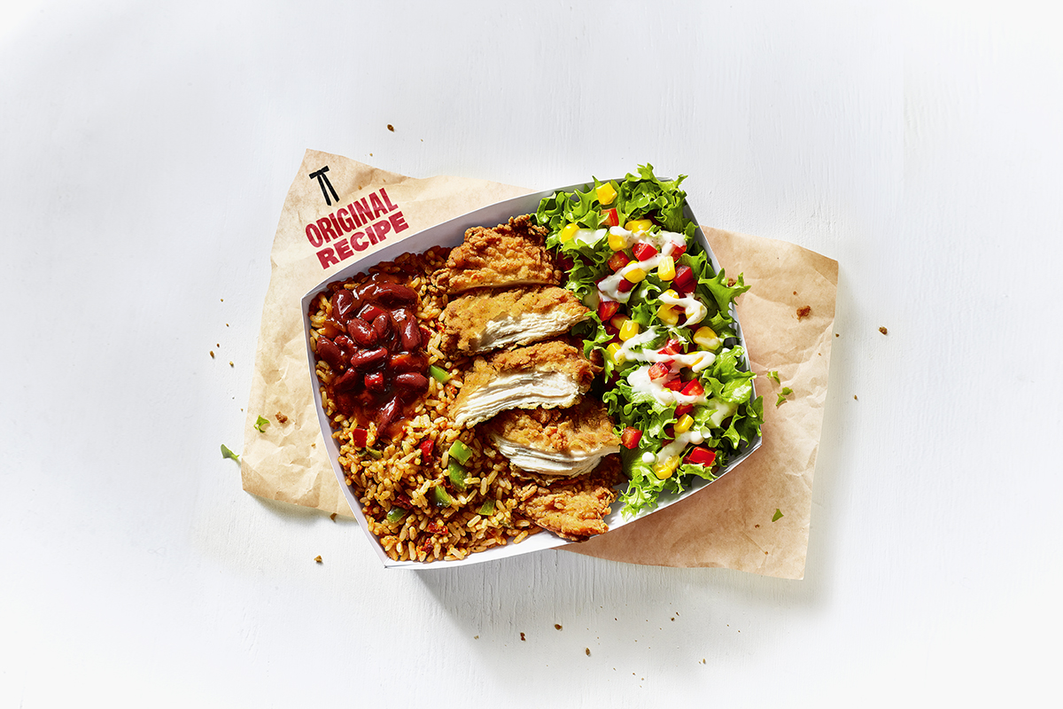 kfc rice box calories