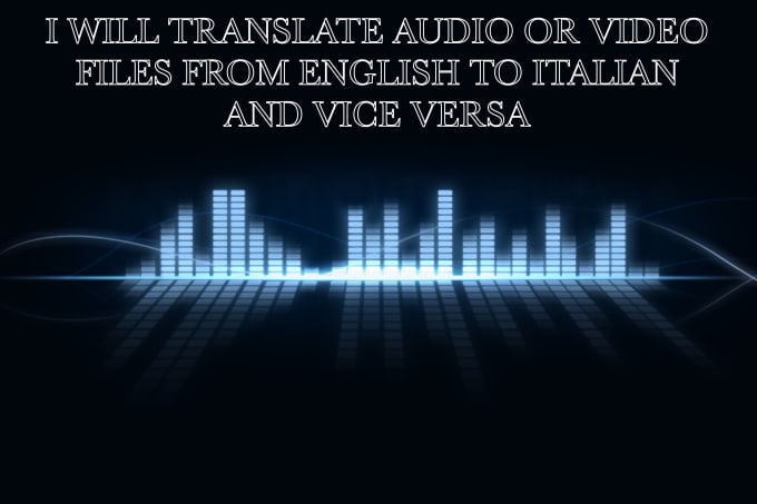 translate english to italian audio