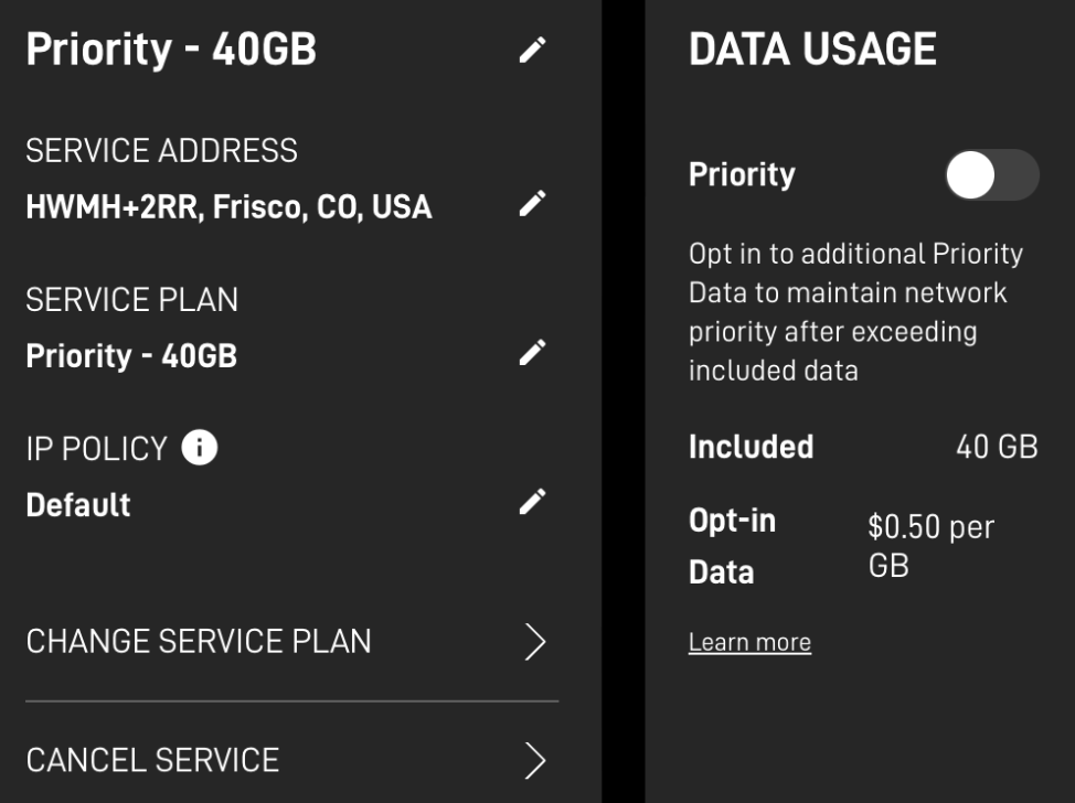 starlink phone plans