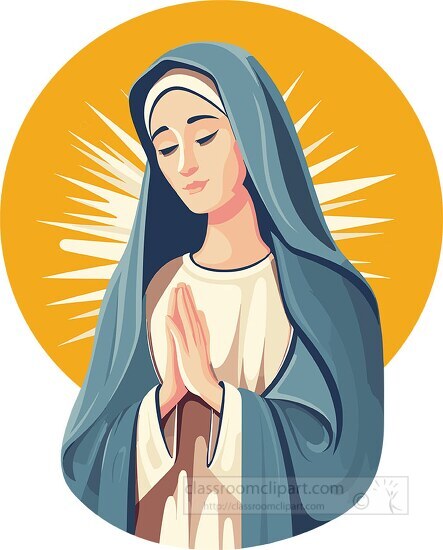 mother mary clipart