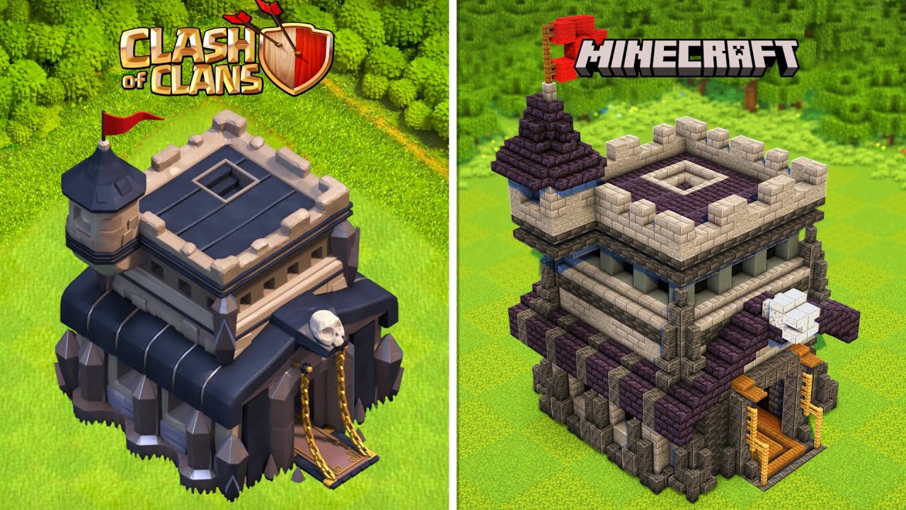 minecraft clash of clans town hall