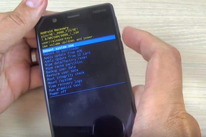 how to reboot nokia phone