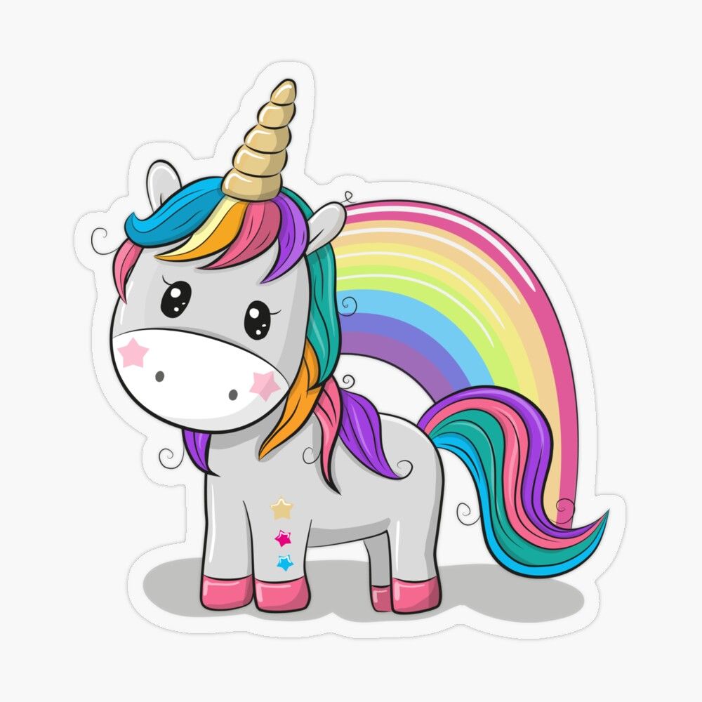 rainbow unicorn clipart