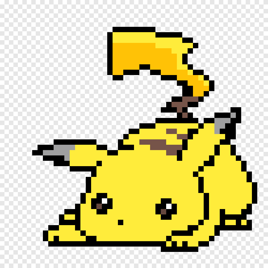 pixel art pikachu kawaii