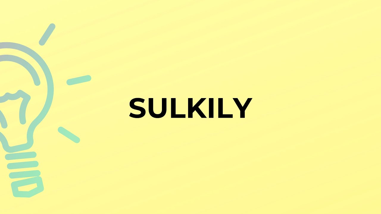 sulkily meaning in english