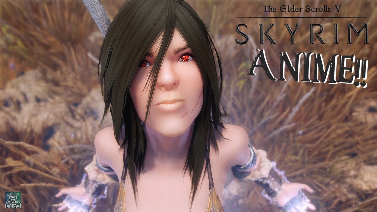 skyrim anime face mod