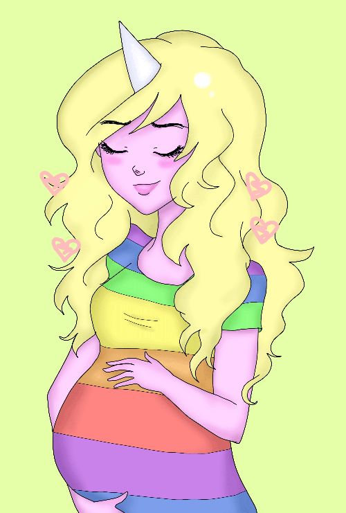 adventure time rainicorn pregnant