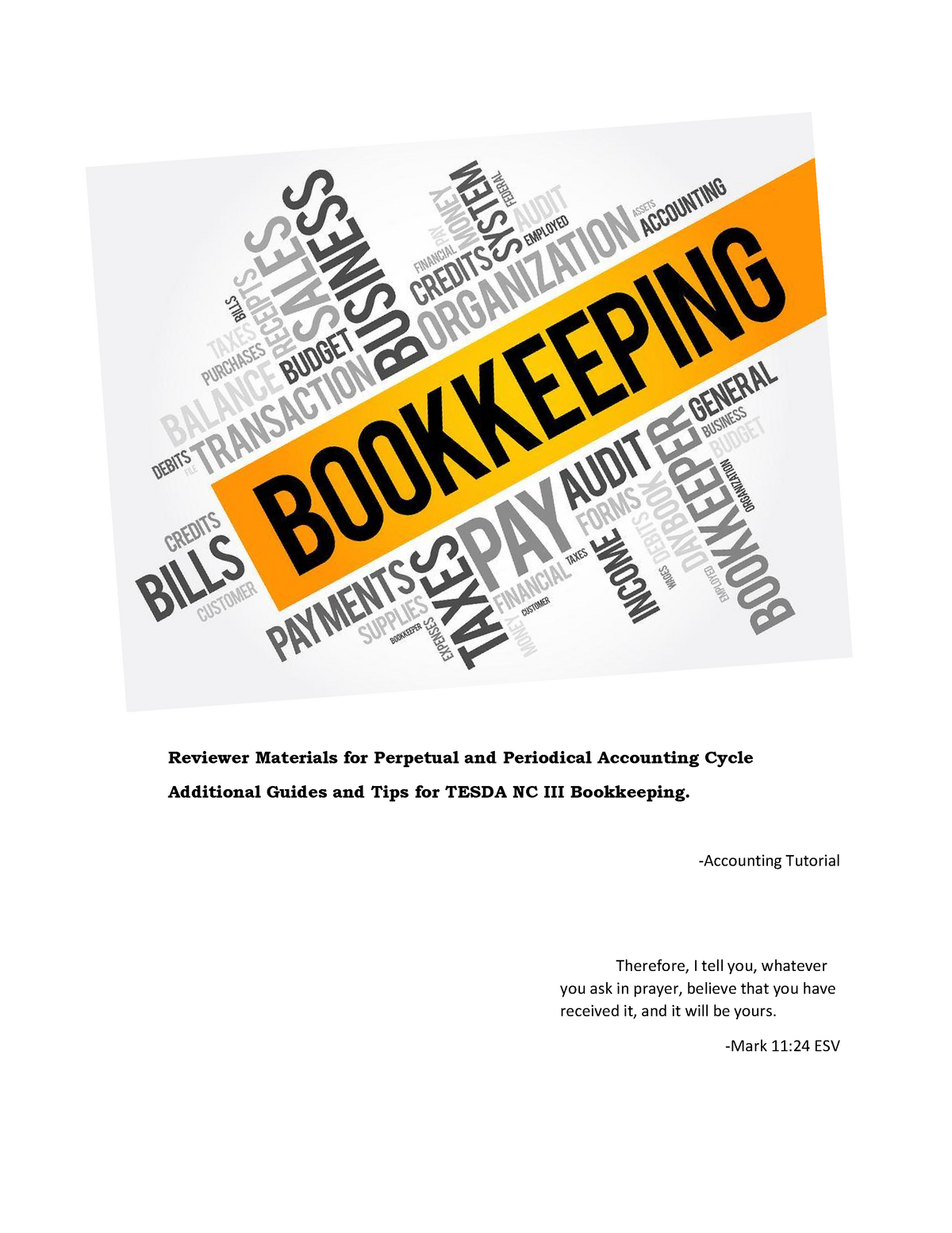 bookkeeping nc iii review