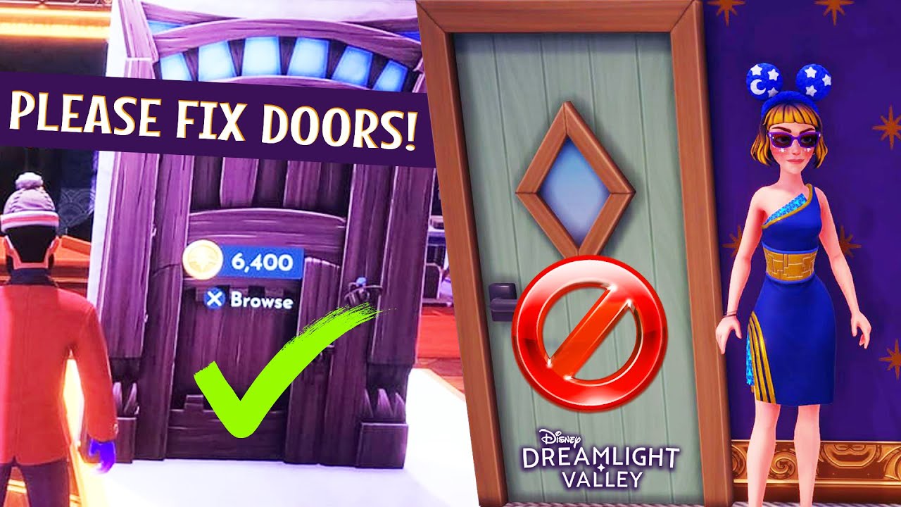 how to change doors in dreamlight valley