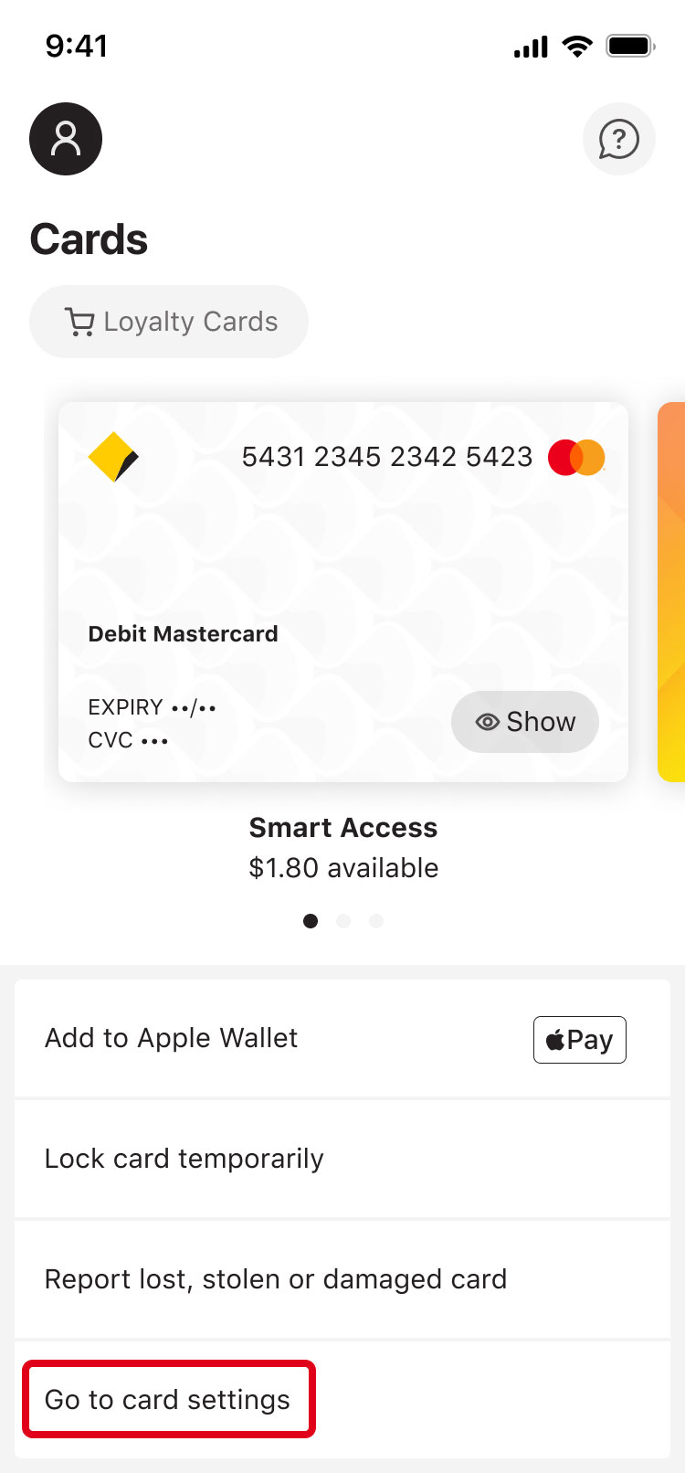 activate commbank card online