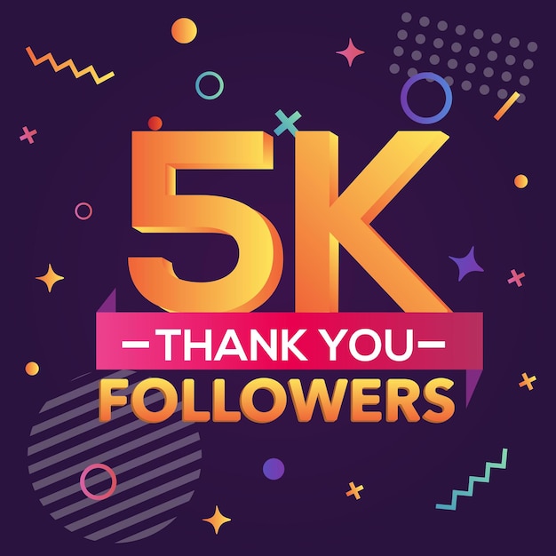 5k followers thank you