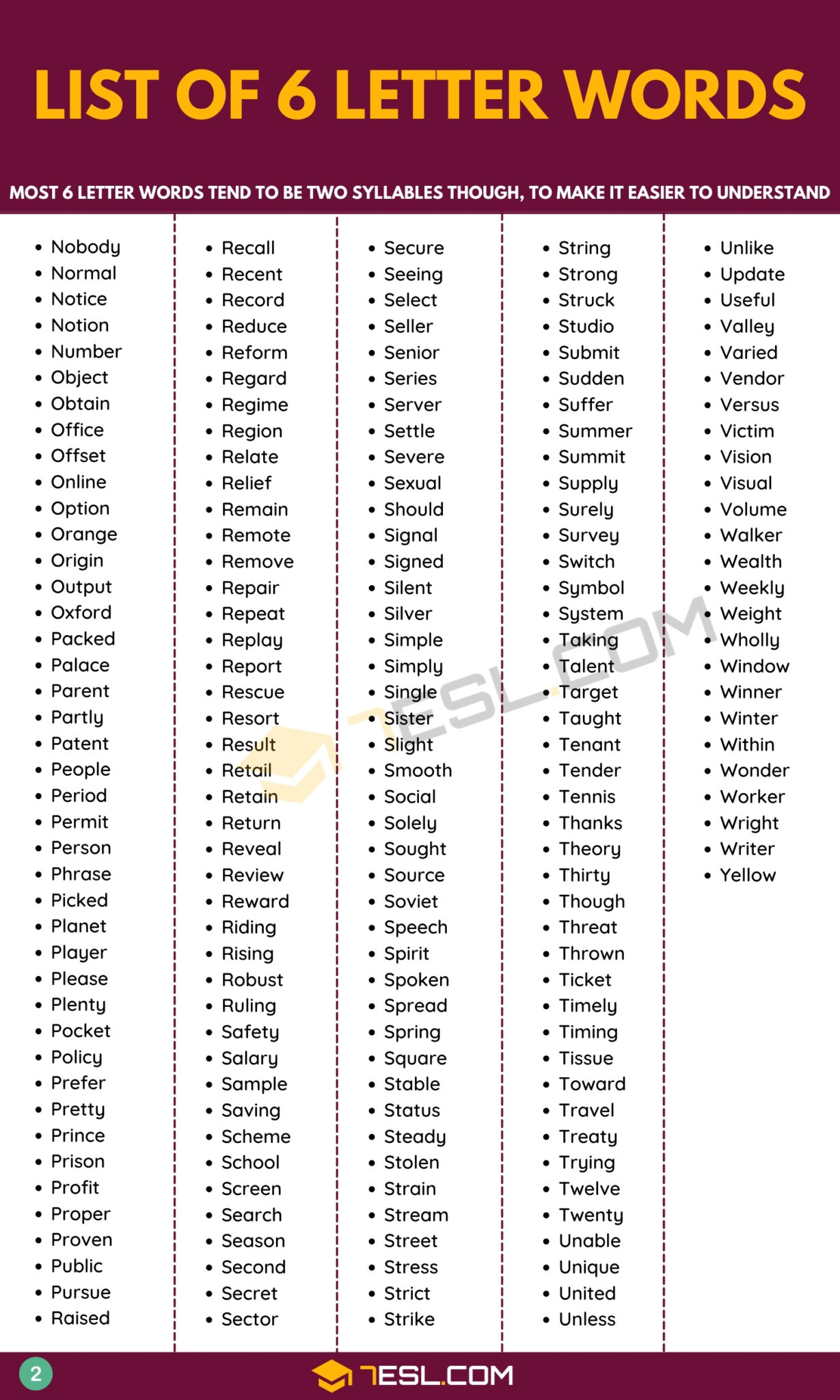 6 letter words starting with r e