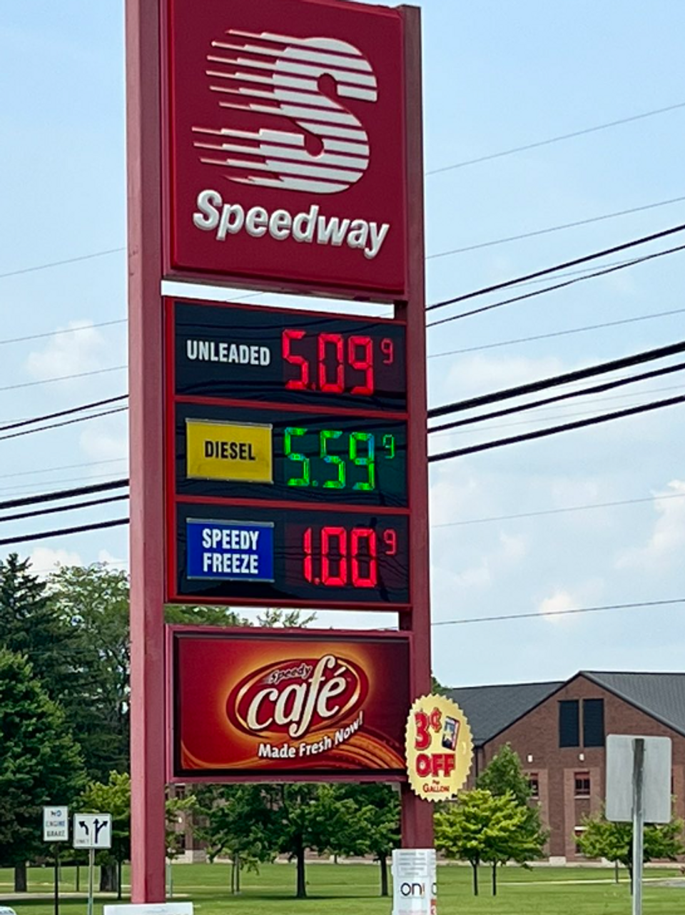 gas prices in columbus ohio today