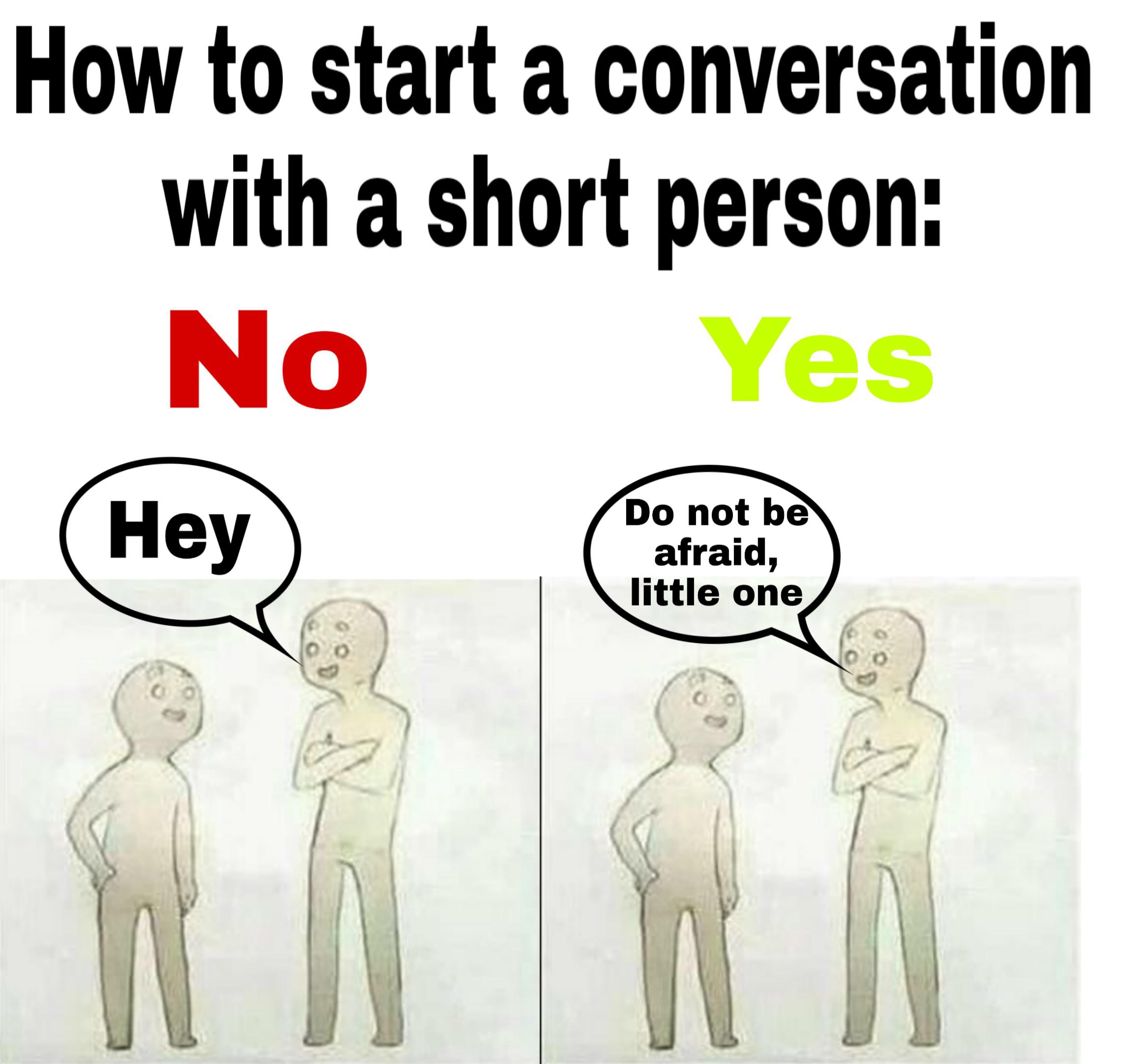 short person meme