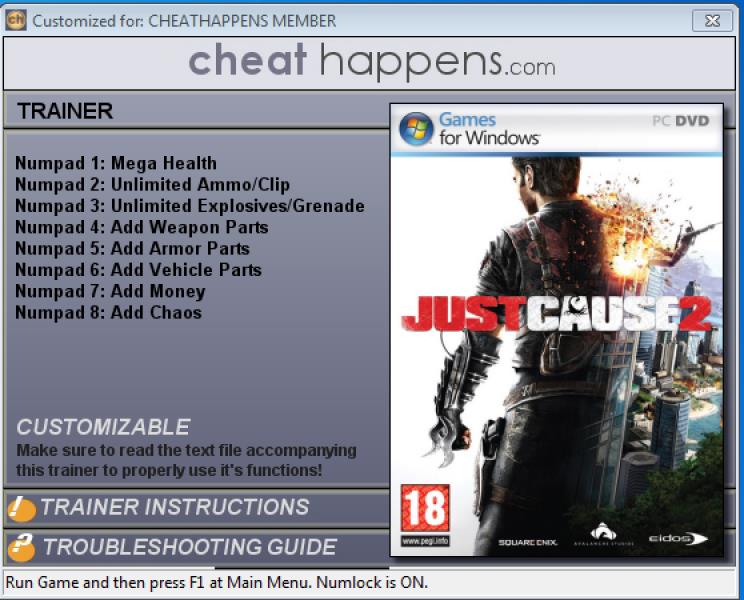 just cause 2 trainer fling