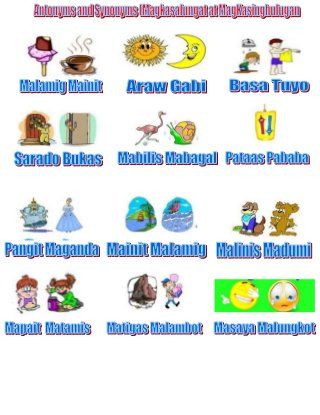 tagalog synonyms and antonyms