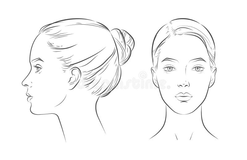 female face outline