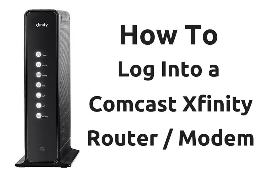 how to log into my xfinity router