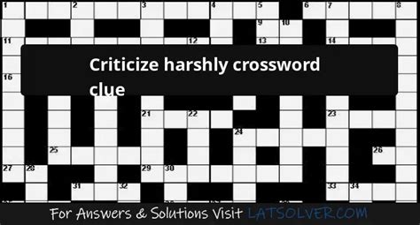 criticize crossword clue