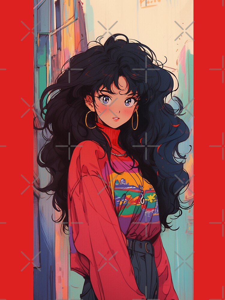 80s anime hair