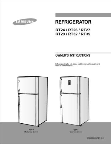 samsung refrigerator operating instructions