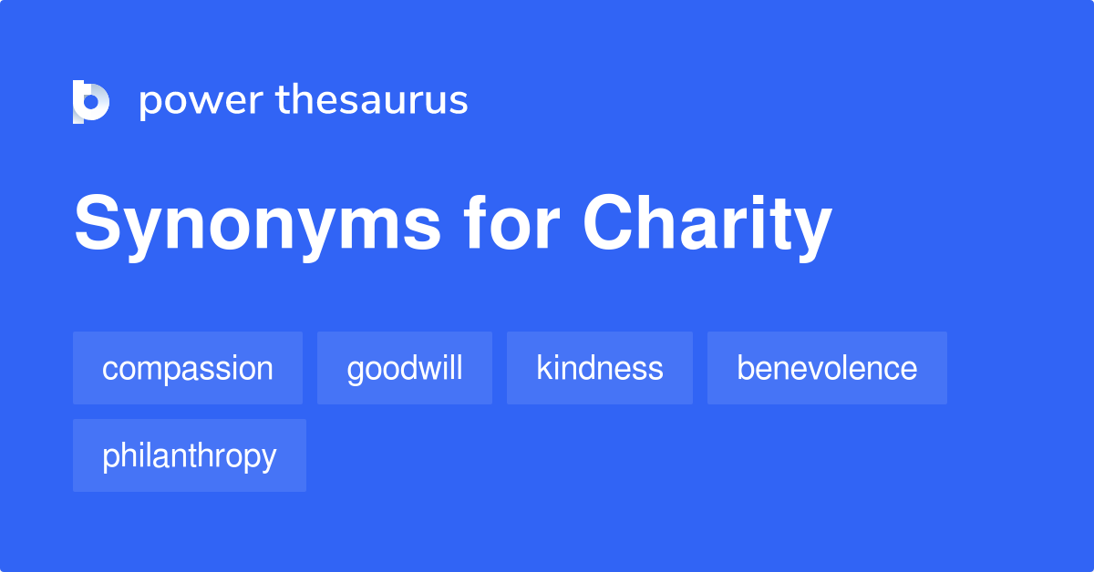 charity thesaurus