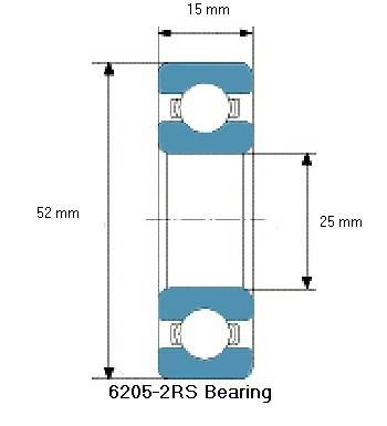 6205 bearing dimensions