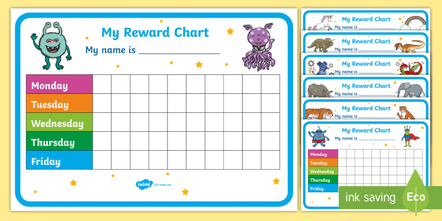 sticker chart printable