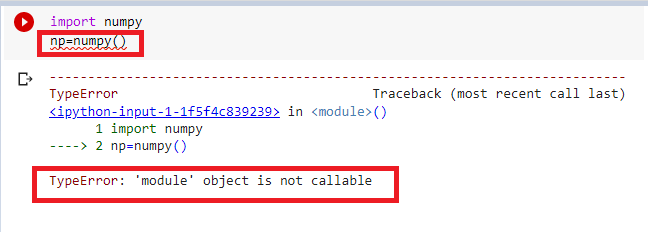 module object is not callable