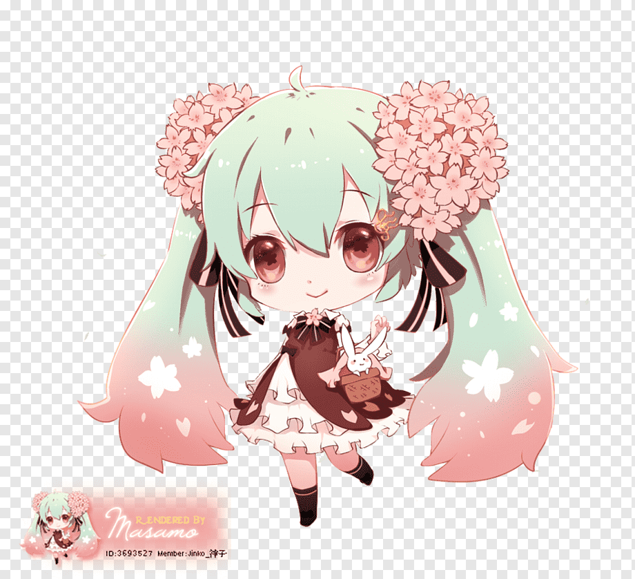 cherry blossom chibi