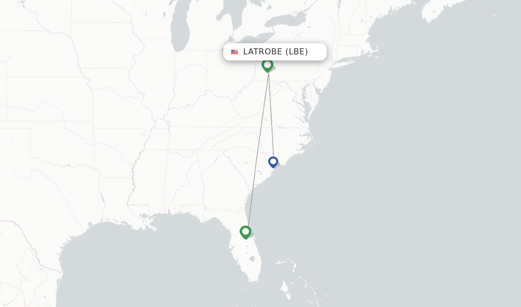 flights from latrobe to florida