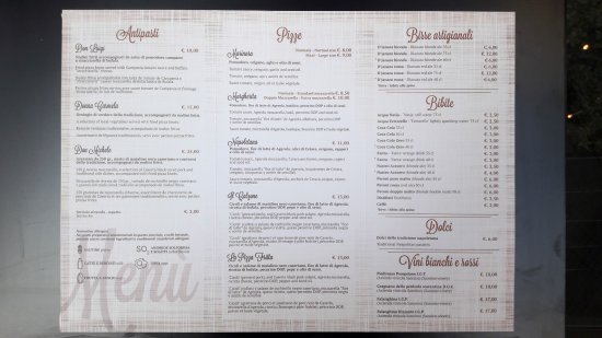 lantica pizzeria da michele menu