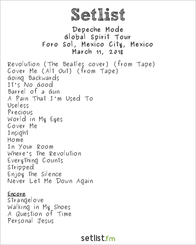 depeche mode setlist