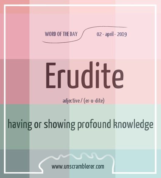 erudite synonym