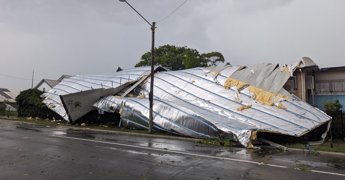 manly state school storm damage