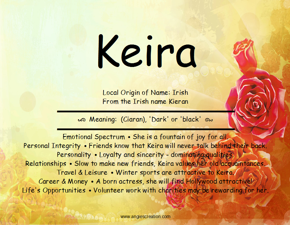 meaning keira