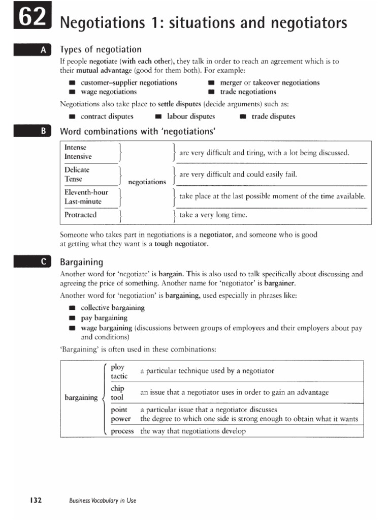 another word for negotiation