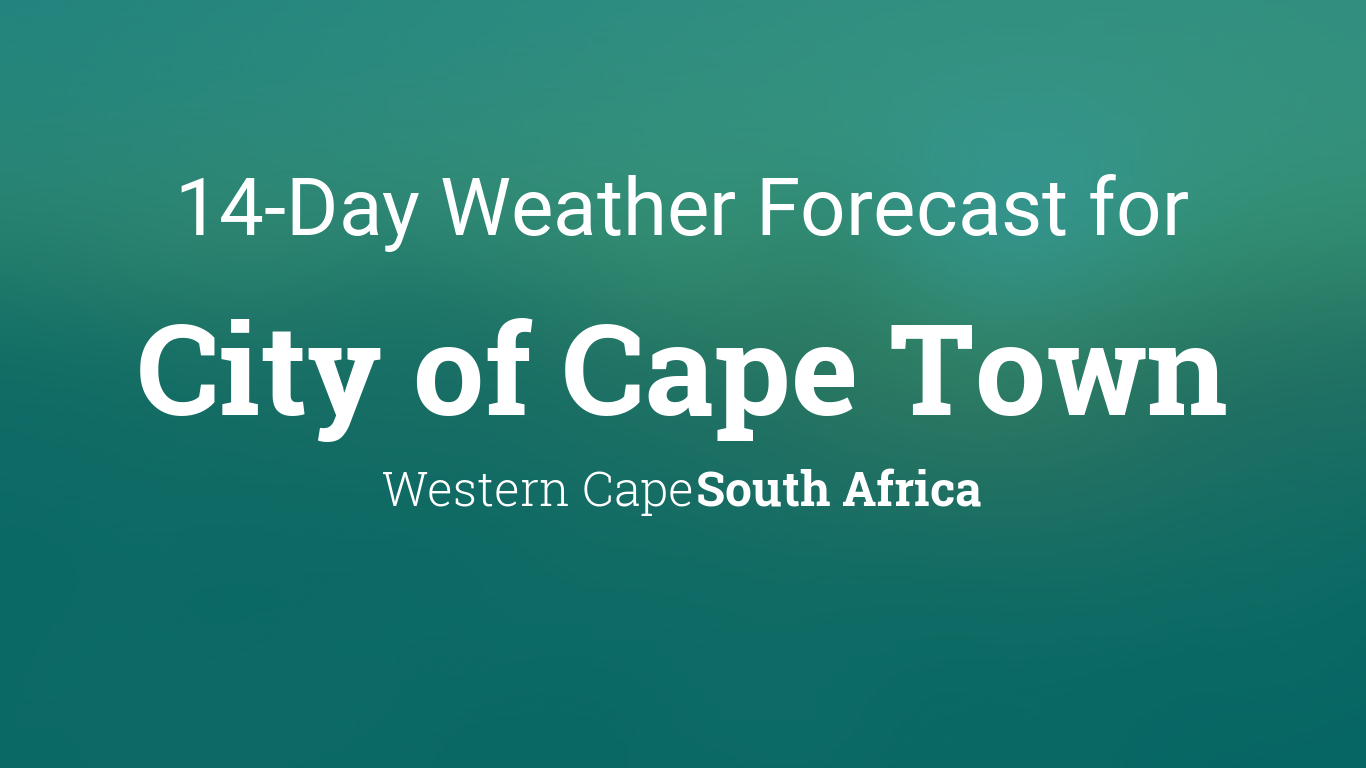 14 day cape town weather forecast