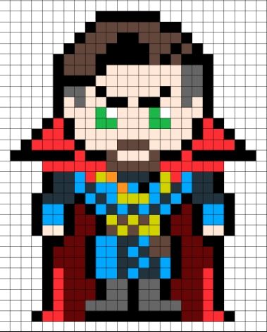 dr strange pixel art