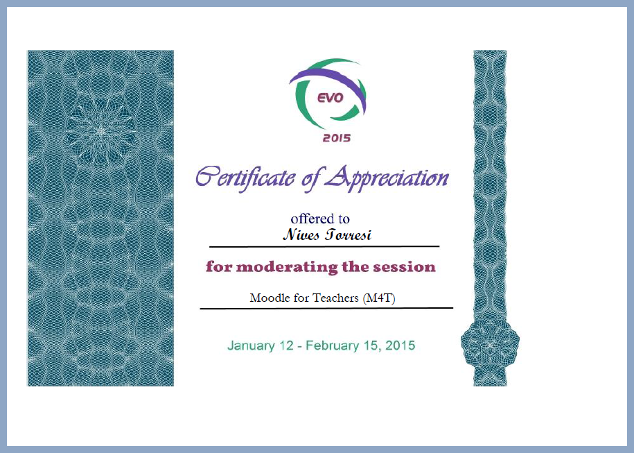 certificate of appreciation for moderator