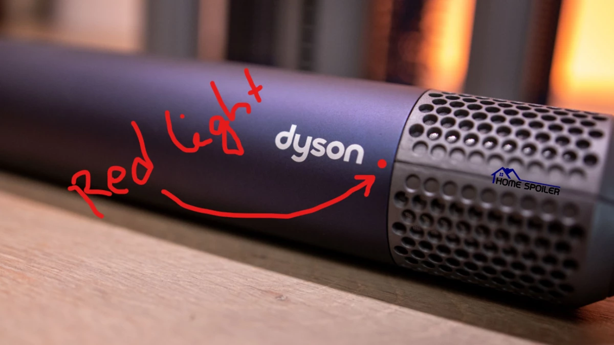 dyson red blinking light