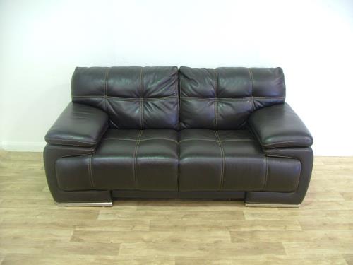 violino leather settee