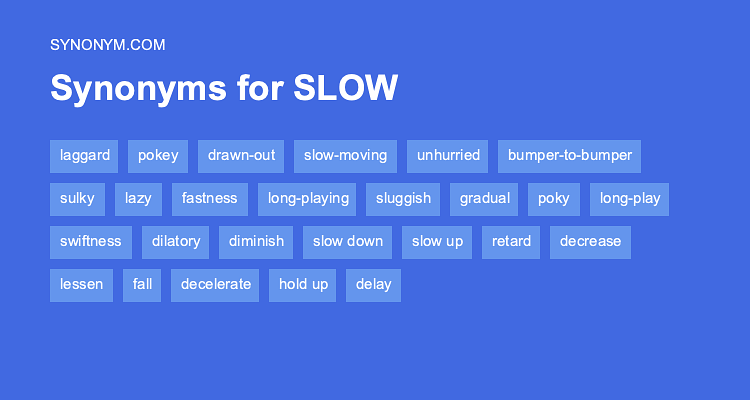 synonyms for slowly