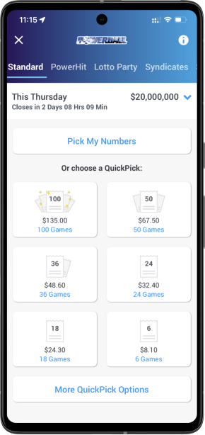 oz lotteries app