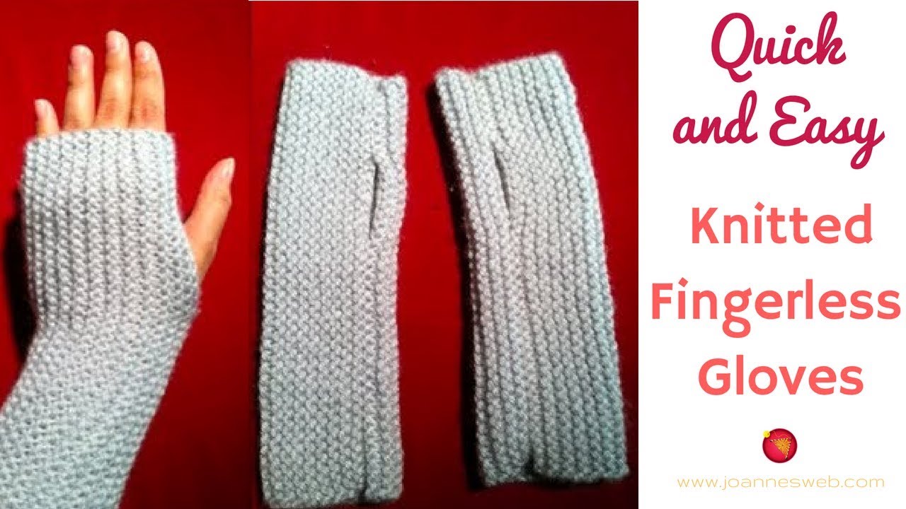 knitting patterns for gloves without fingers