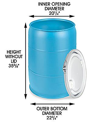 dimensions of a 55 gallon drum