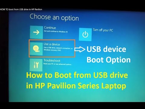 how to boot a laptop from a usb